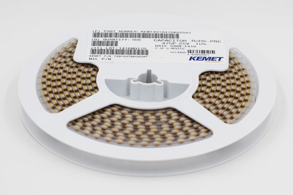 基美钽电容 7343 25V 47UF  D型 T491D476K025AT